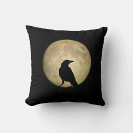 満月のカラス クッション