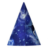 満月のキラークジラ – アートスケッチ パーティーハット (裏面)