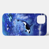 満月のキラークジラ – スケッチ Case-Mate iPhoneケース (裏面 (横))