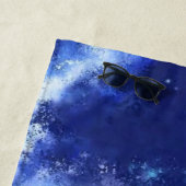 満月のキラーホエールー – スケッチビーチタオル ビーチタオル (インサイチュ)