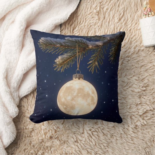 満月のクリスマスオーナメント クッション (ブランケット)