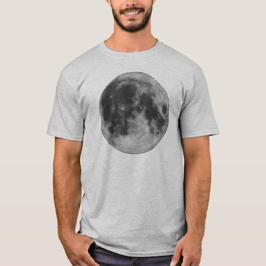 満月のグランジなワイシャツ Tシャツ (正面)