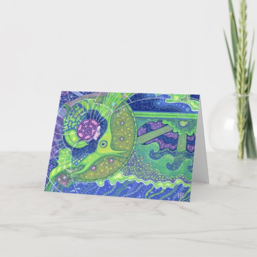 満月のグリーティングカードの夢 カード (正面)