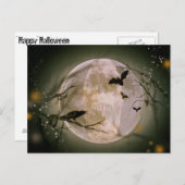 満月のスカル ポストカード (正面/裏面)