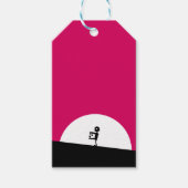 満月のゾンビシルエット ギフトタグ (正面)