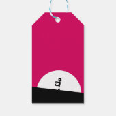 満月のゾンビシルエット ギフトタグ (裏面)