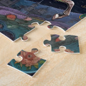 満月のハロウィン騎馬者 ジグソーパズル (側面)