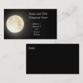 満月のビジネスまたはプロフィールカード 名刺 (正面/裏面)