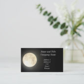 満月のビジネスまたはプロフィールカード 名刺 (スタンド正面)