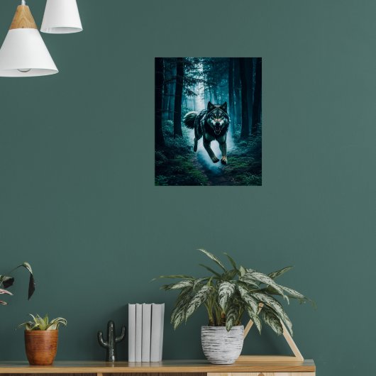 満月のポスターに注意 ポスター (リビング1)