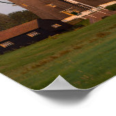 満月のポスターの下の風車 ポスター (角)