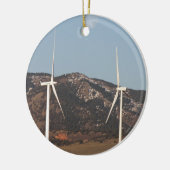 満月のポートレートが付いている風力 セラミックオーナメント (左)