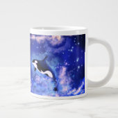 満月のマグカップにクジラ ジャンボコーヒーマグカップ (右)