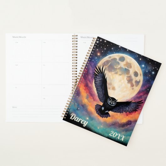 満月の下での飛行 プランナー手帳 (ディスプレー)