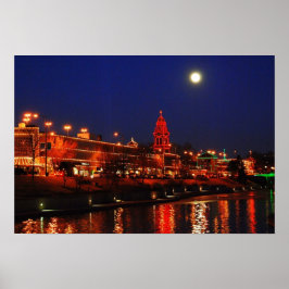 満月の下でカンザスシティープラザライトインザフルムーン ポスター