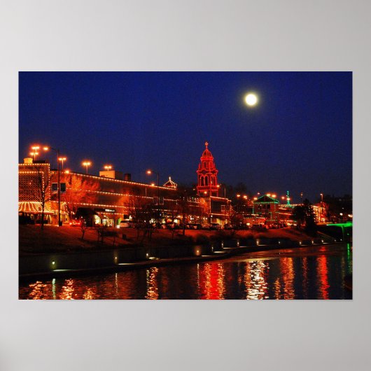 満月の下でカンザスシティープラザライトインザフルムーン ポスター (正面)