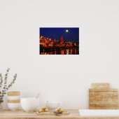 満月の下でカンザスシティープラザライトインザフルムーン ポスター (キッチン)