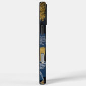 満月の下で川のそばでハウリングオ凍っていオカミ Case-Mate iPhoneケース (裏面 / 右)