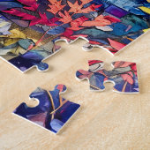 満月の下で狼がハウリング ジグソーパズル (側面)