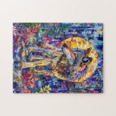 満月の下で狼がハウリング ジグソーパズル (横)