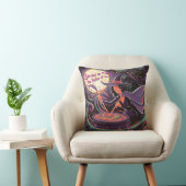 満月の下で魔女がポーションを醸造する クッション (椅子)