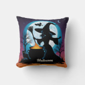 満月の下で魔法を育てる クッション (正面)