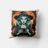 満月の下で魔法を育てる クッション (裏面)