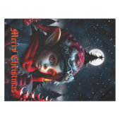 満月の下のゴシック小妖精や小人魔法。 テーブルクロス (正面(横))