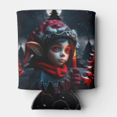 満月の下のゴシック小妖精や小人魔法。 缶クーラー (裏面)