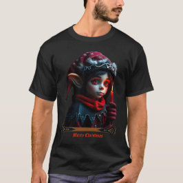 満月の下のゴシック小妖精や小人魔法。 Tシャツ