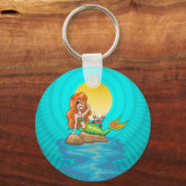 満月の下の人魚 キーホルダー (正面)