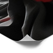 満月の下の刺青の日本人侍女 ポスター (角)