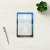 満月の下の夜の桟橋 ポストイット (オフィス)