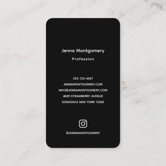 満月の下の夜の桟橋 名刺 (裏面)