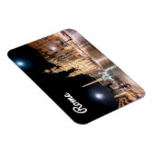 満月の下の夜のPiazza Navona – ローマ マグネット (右側)