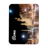 満月の下の夜のPiazza Navona – ローマ マグネット (縦)