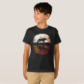 満月の下の孤狼 Tシャツ (正面フル)