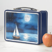 満月の下の帆船 メタルランチボックス (インサイチュ)