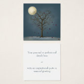 満月の下の憂鬱なハート型の木 (正面&裏面)