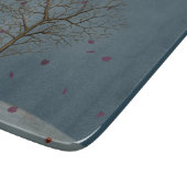 満月の下の憂鬱なハート型の木 カッティングボード (角)