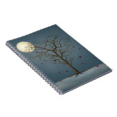 満月の下の憂鬱なハート型の木 ノートブック (右側)