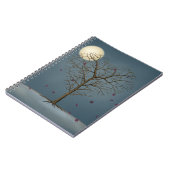 満月の下の憂鬱なハート型の木 ノートブック (左側)