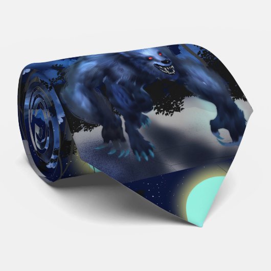 満月の下の狼人間 ネクタイ (ロール)