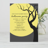 満月の不気味なハローウィンパーティの招待状 招待状 (スタンド正面)