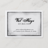 満月の写真カード 名刺 (裏面)