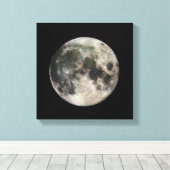 満月の写真ガリレオ キャンバスプリント (インサイチュ (ウッドフロア))