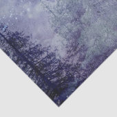 満月の冬の松の木の森の切り離し 薄葉紙 (詳細)