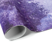 満月の冬の紫の森 ラッピングペーパー (ロールコーナー)