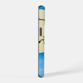 満月の前の秋の花 iPhone 15ケース (右側面)