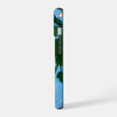 満月の前の秋の花 iPhone 15ケース (左側面)